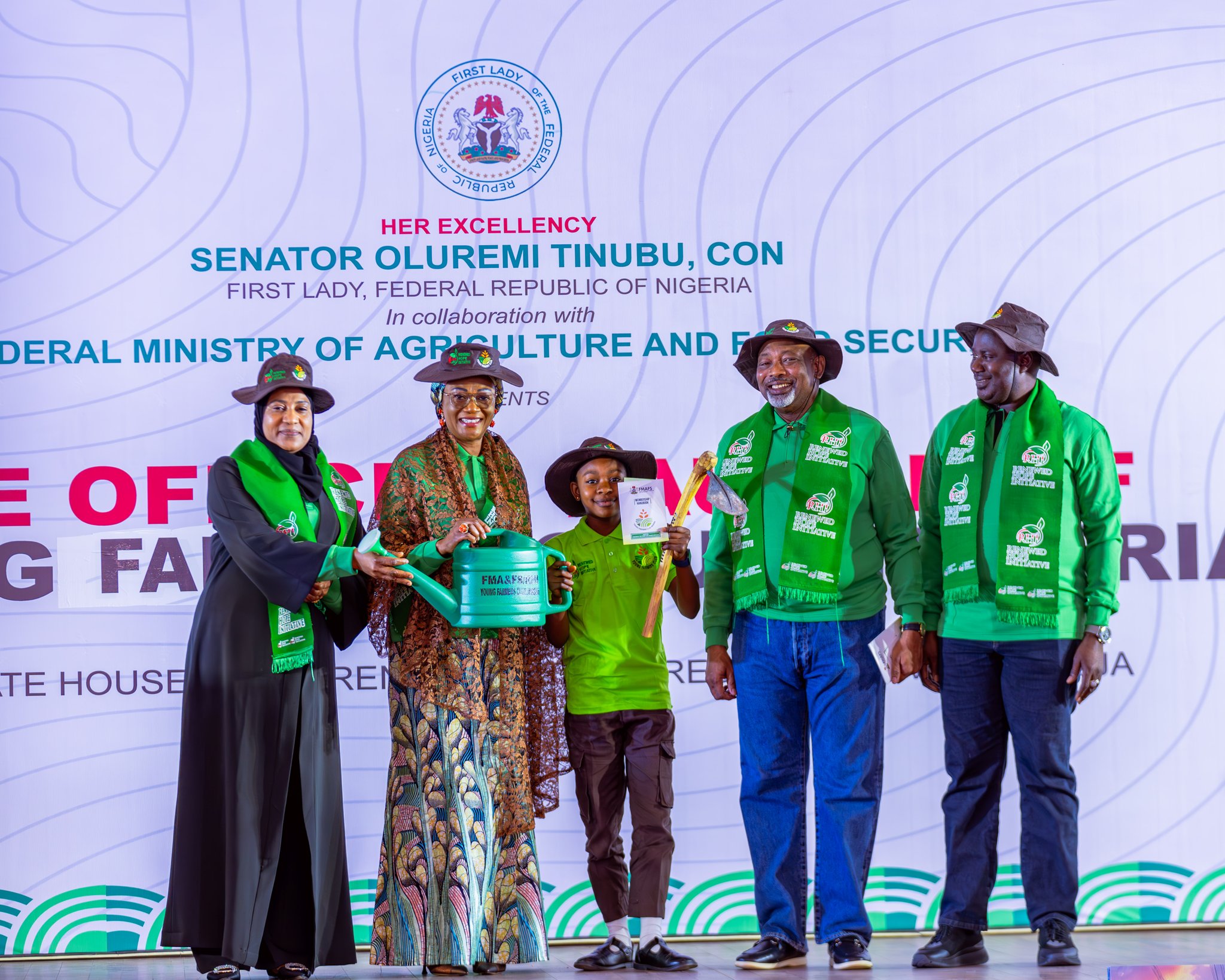 FiRST LADY INAUGURATES YOUNG FARMERS ASSOCIATION(YFA) SAYS AGRICULTURE REMAINS THE BACKBONE OF THE NATION