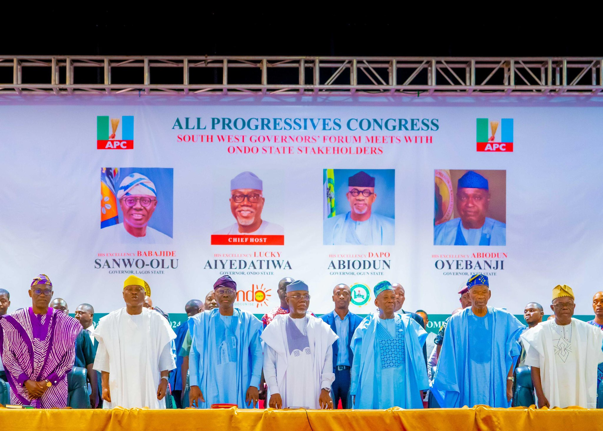 GOVERNOR SANWO OLU STRATEGISES TO MAKE ONDO ELECTIONS A WIN FOR APC