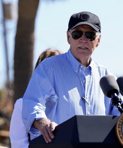 Biden surveys Hurricane Milton destruction, pledges support