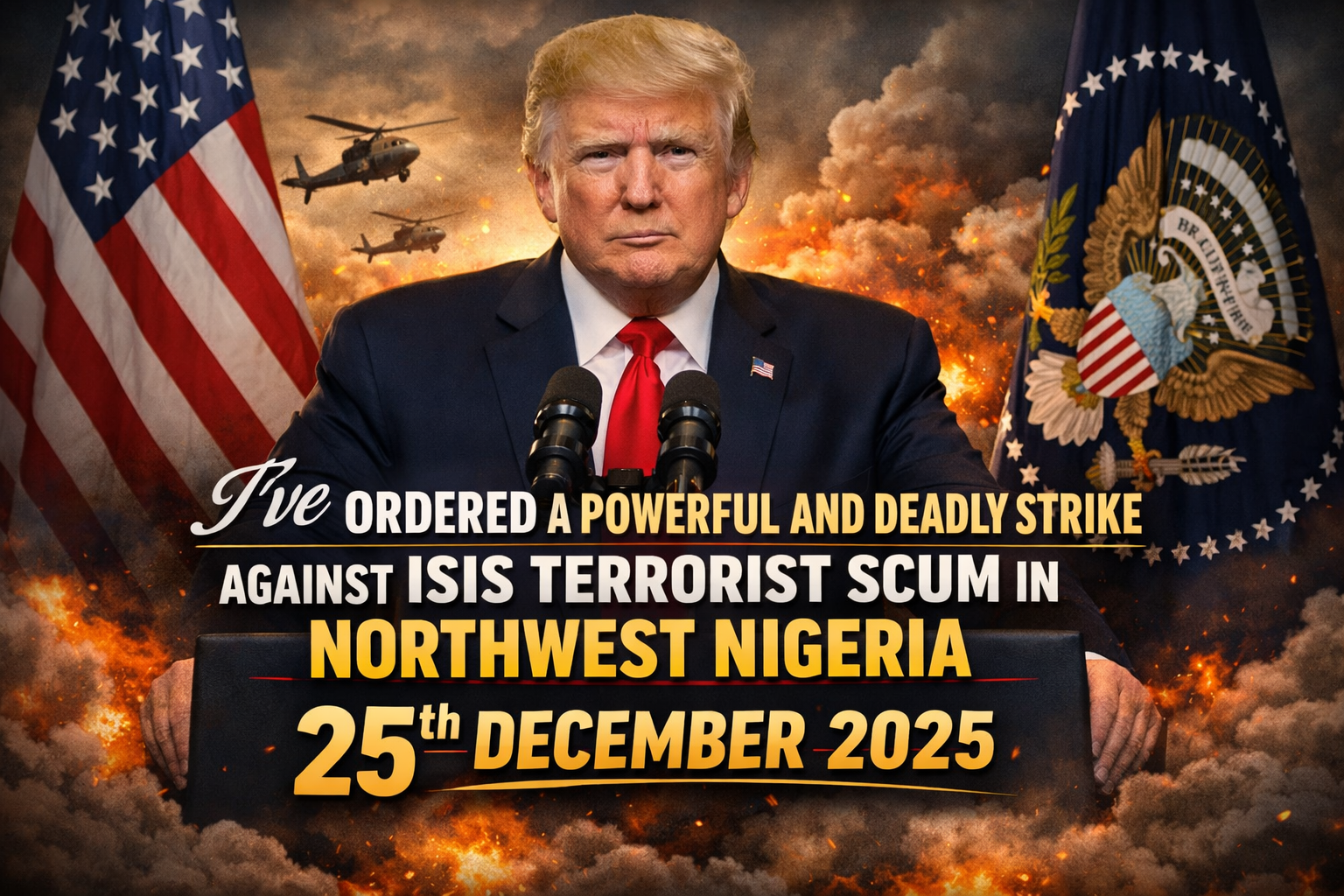 A powerful U.S. strike destroyed ISIS networks in Nigeria